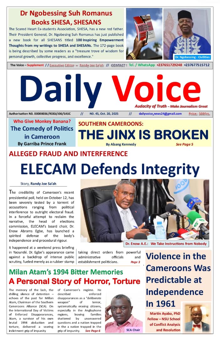 Violence in the Cameroons was predictable at independence in 1960